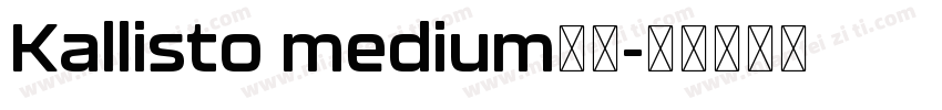 Kallisto medium字体字体转换